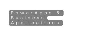 PowerApps Business Applications